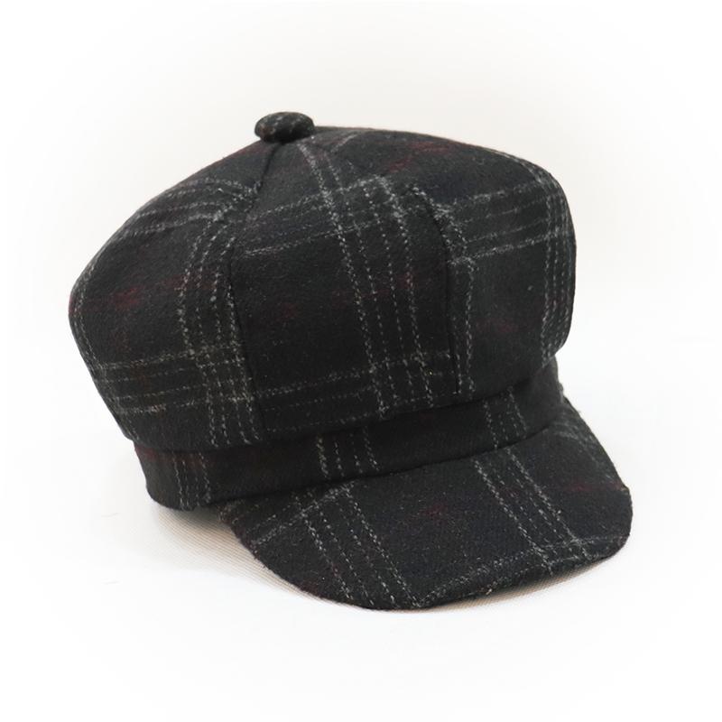 Mũ Nồi Dạ Beret Kẻ Caro SSV2077-MTT2