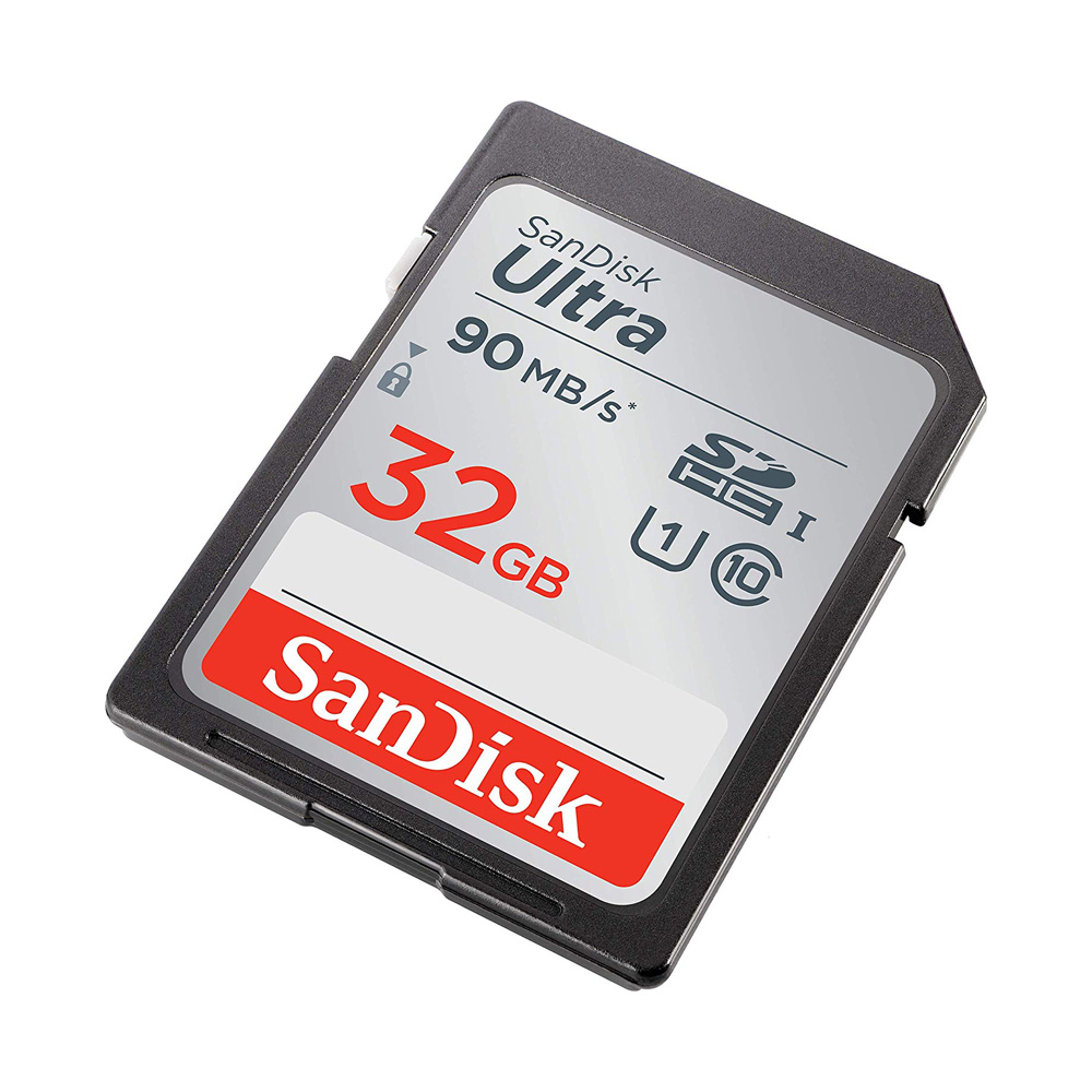 Thẻ nhớ Máy Ảnh SD Sandisk Utral Class10 32GB 90MB/s - Tốc độ cao