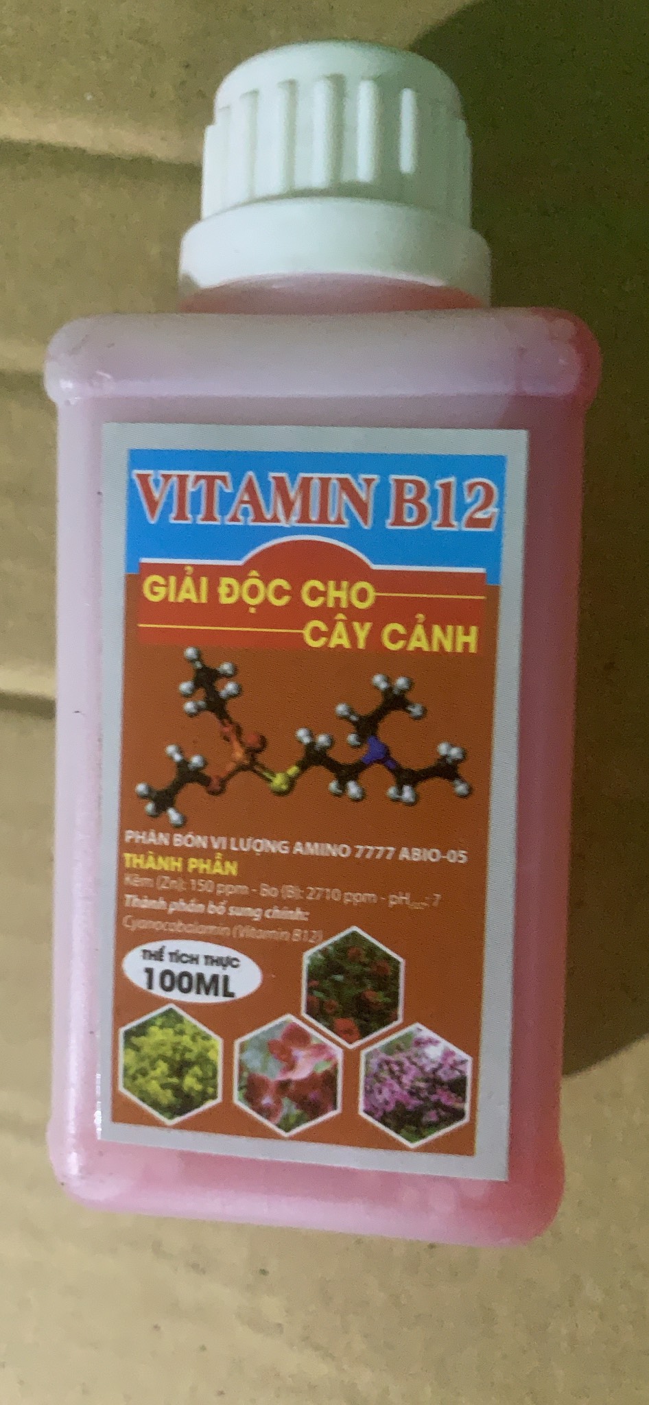 Vitamin B12 cho cây trồng lọ 100ml