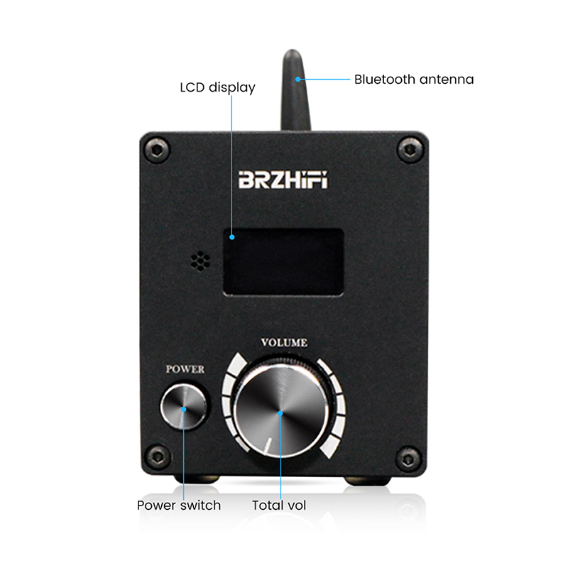 Wei liang c50 bluetooth 5.0 infineon ma12070 hifi máy nghe nhạc thẻ kỹ thuật số khuếch đại công suất 80w * 2 u đĩatf mini âm thanh stereo amp