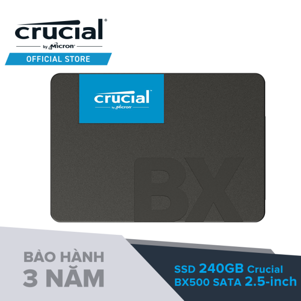 Ổ Cứng Crucial BX500 240GB 3D NAND SATA 2.5-inch SSD - Hàng Chính Hãng Bảo Hành 3 Năm
