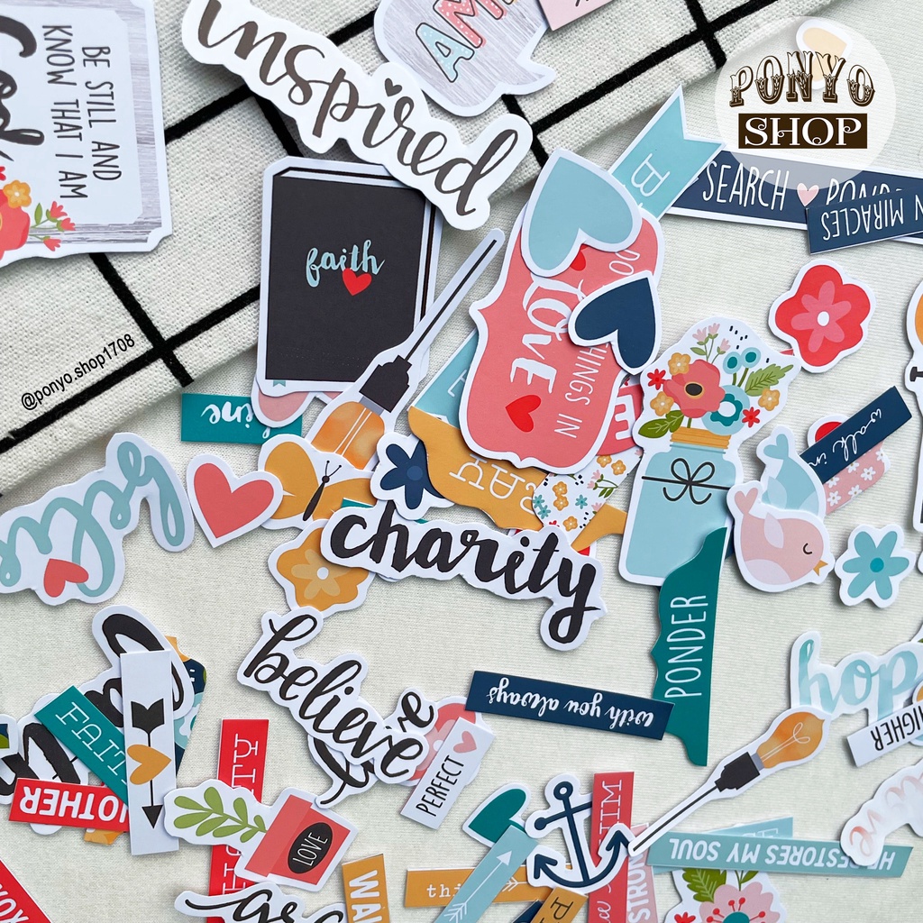 Die cut - hình cắt trang trí Scrapbook (Nhiều mẫu)
