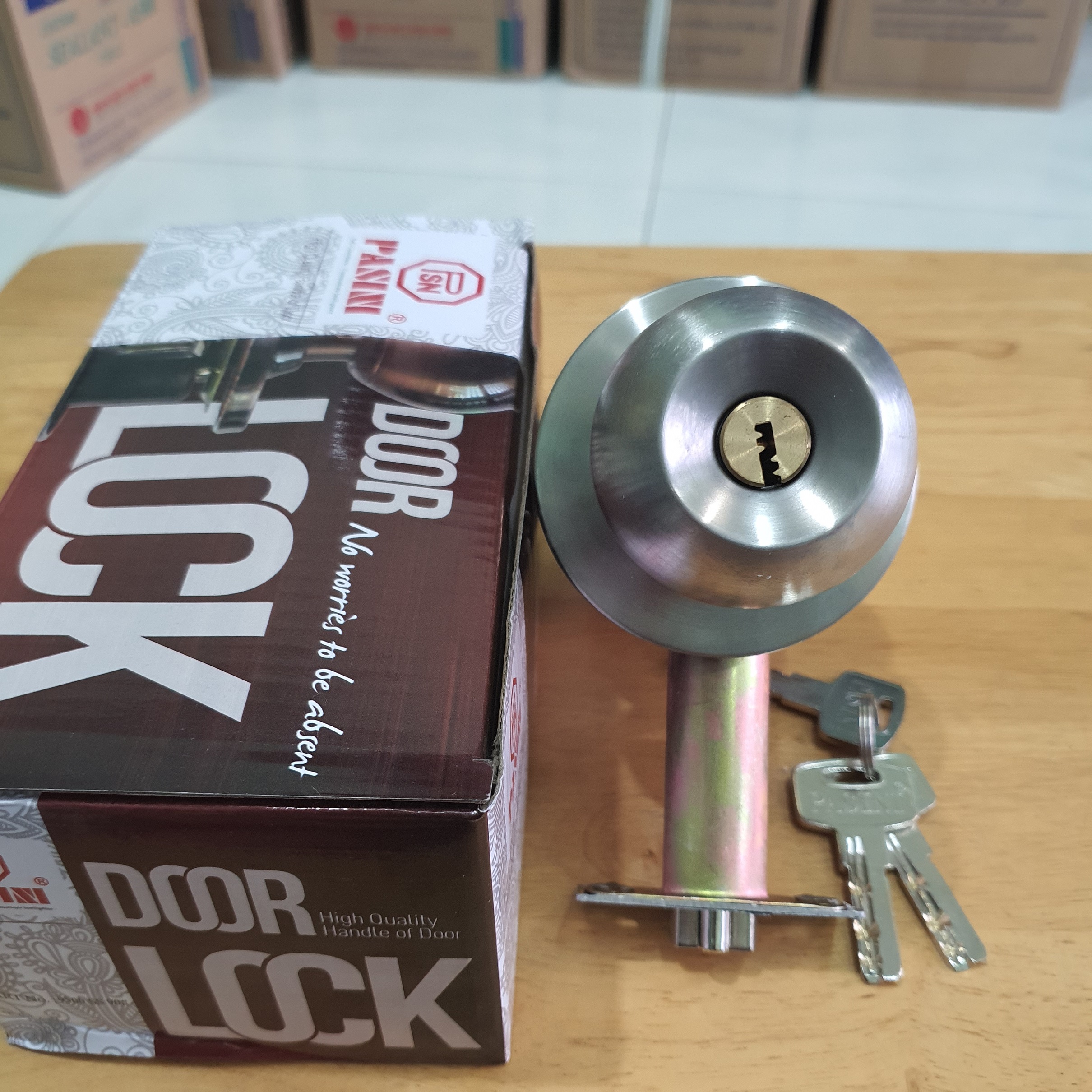 (Chính hãng) Khóa tay nắm tròn PASINI 9500SS INOX