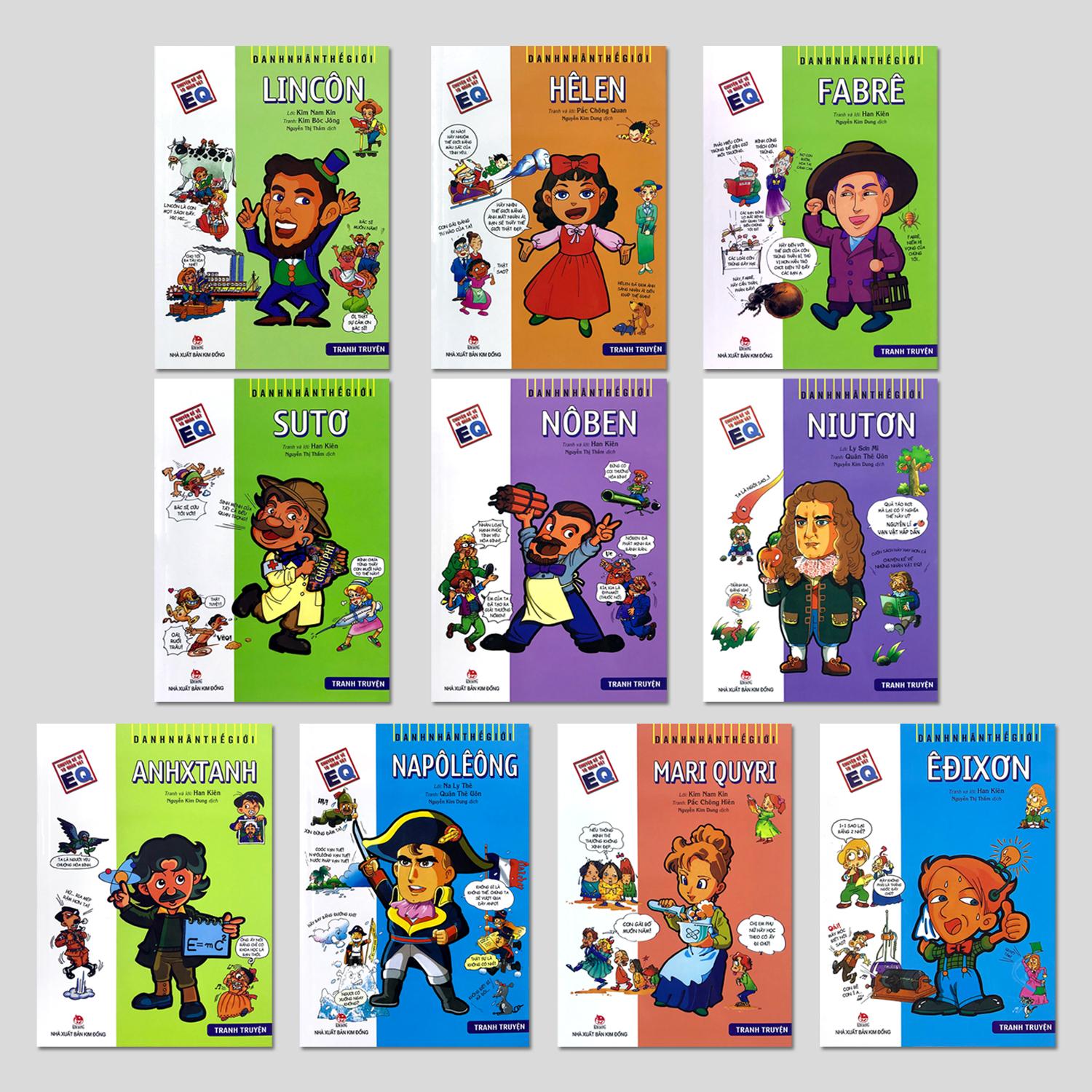 Danh Nhân Thế Giới - Truyện tranh Comic (Bộ 10 Cuốn)