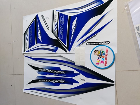 Tem lụa xe exciter 135 mẫu 2012 gp