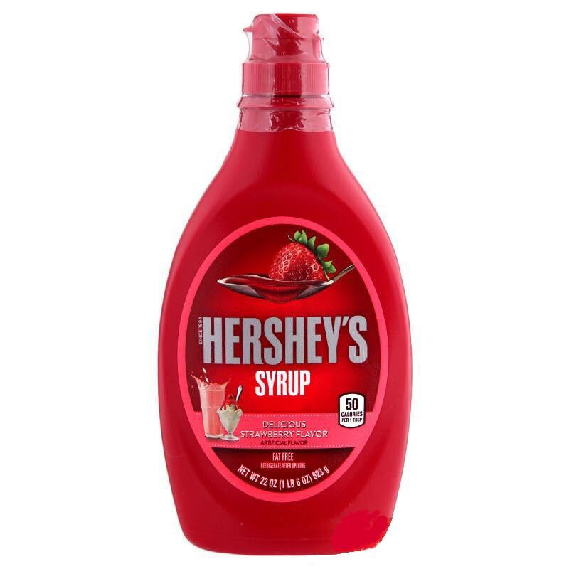Syrup Hershey's Chocolate, Caramel, Dâu chai 680gr