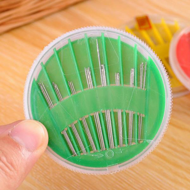 Vỉ 16 kim may vá quần áo chuyên dụng - Bộ kim chỉ may vá đa năng kèm hộp đựng gồm nhiều món tiện dụng cho may vá