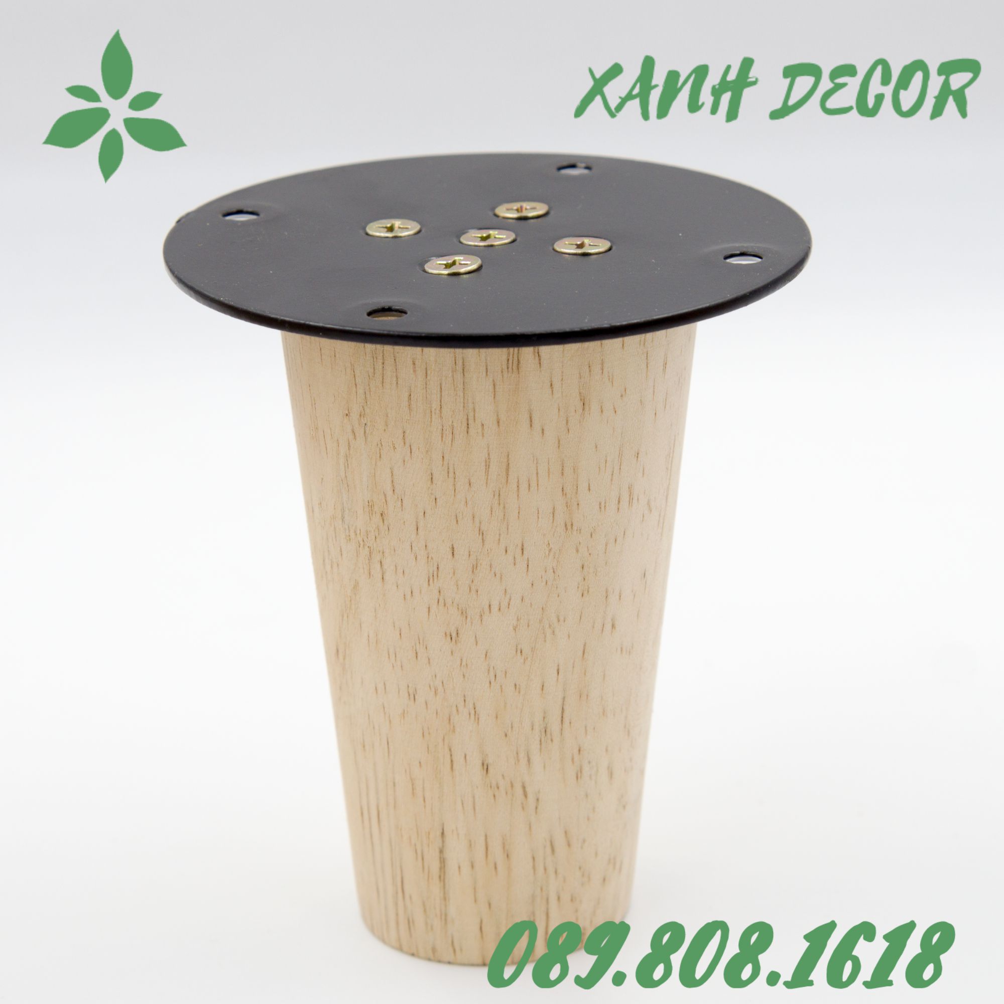 Pad sắt tròn (Mặt bích tròn ) sơn tĩnh điện 9cm dùng cho chân SOFA