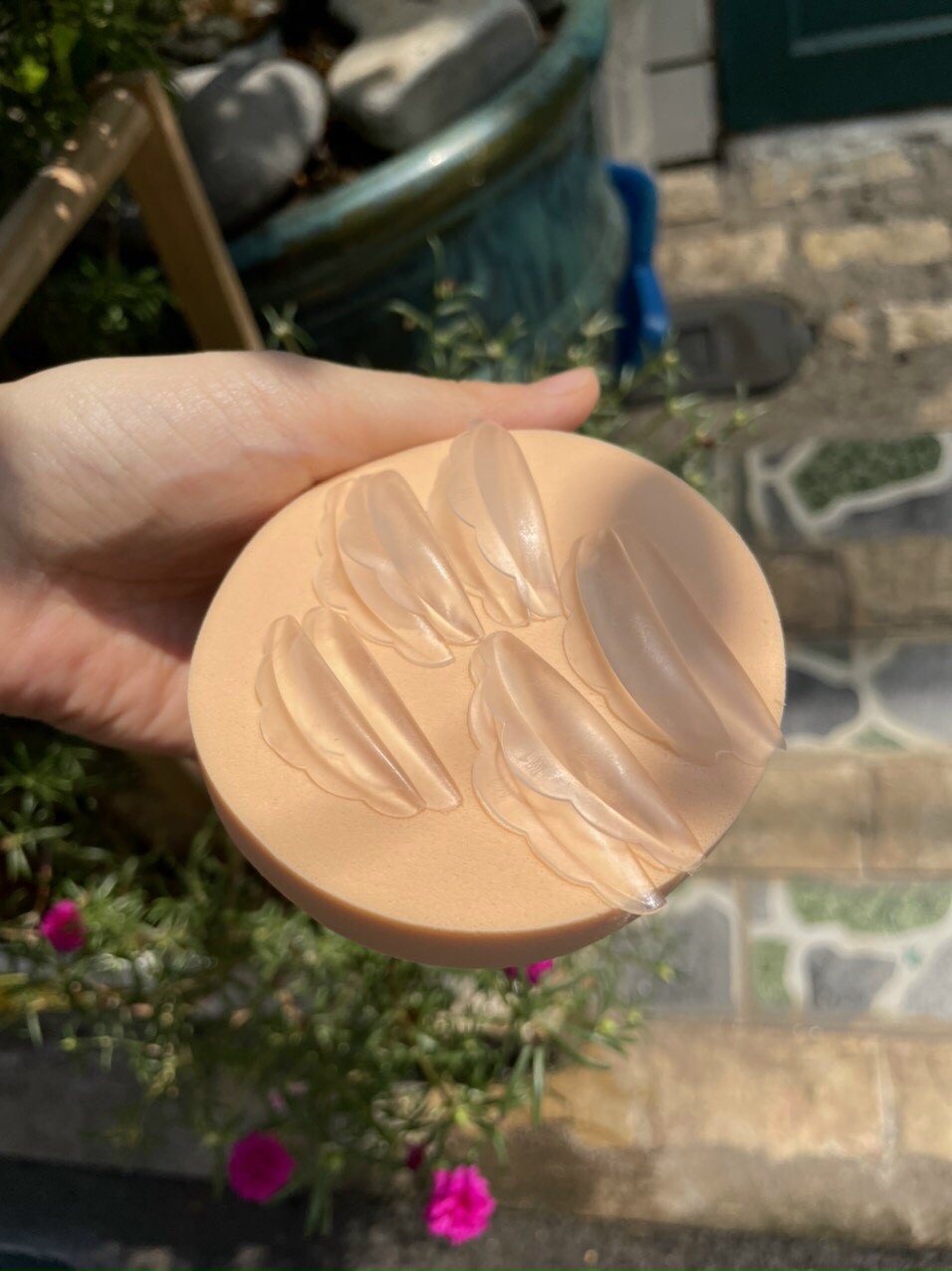 Bộ trục silicon uốn mi collagen 6D trắng, hồng