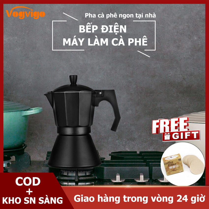 Moka Coffee Pot Espresso Maker Aluminum Moka Coffee Pot Machine Latte Mocha 3/6 Cup Percolator Pot Barista Tools Filter