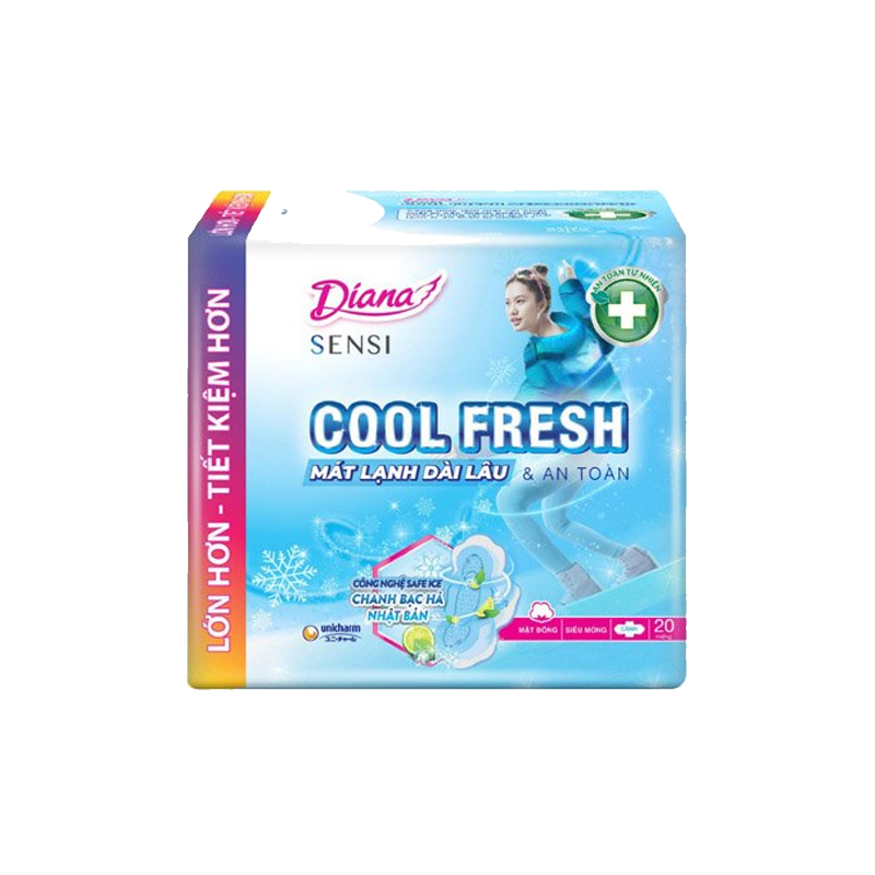 Băng Vệ Sinh Diana Sensi Cool Fresh Có Cánh