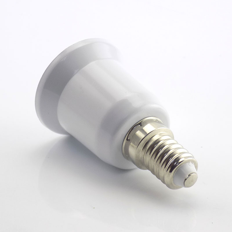 QKKQLA E14 To E27 Lamp Holder Converter 220V Fireproof Socket Base Converters Light Bulb Adapter Lighting Accessories
