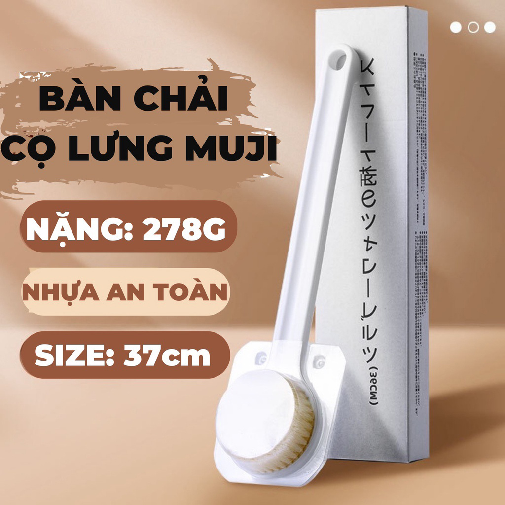 [BAO CHẤT LƯỢNG] bàn chải cọ lưng có tay cầm dài giúp lưu thông máu-bàn chải cọ lưng nhật bản chất liệu mềm mịn cao cấp-co lung gia re
