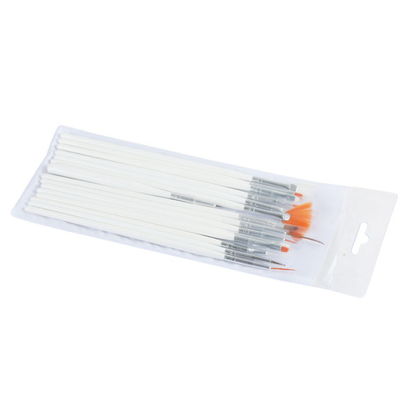 [HCM]Set 15 cây cọ cơ bản trắng vẽ móng