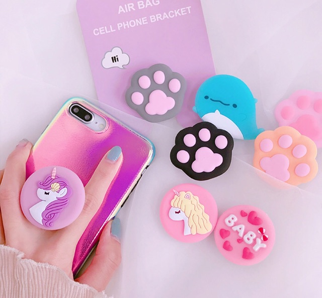 Miếng dán Socket cute cuốn tai nghe, dây sạc
