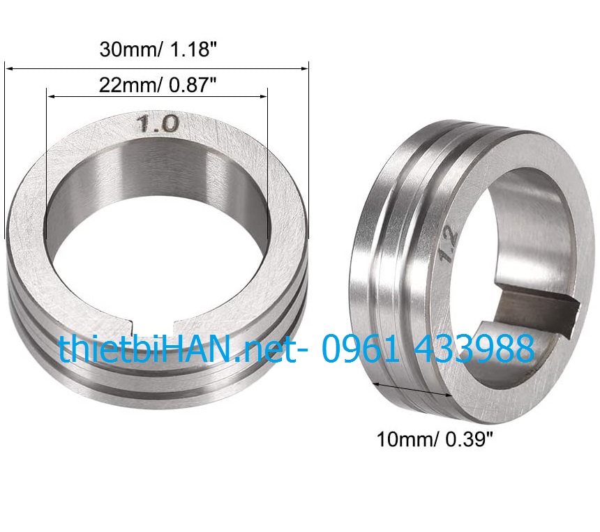 [HCM]Con lăn đẩy dây hàn MIG- bánh xe đẩy dây hàn máy Pana/OTC/ EU