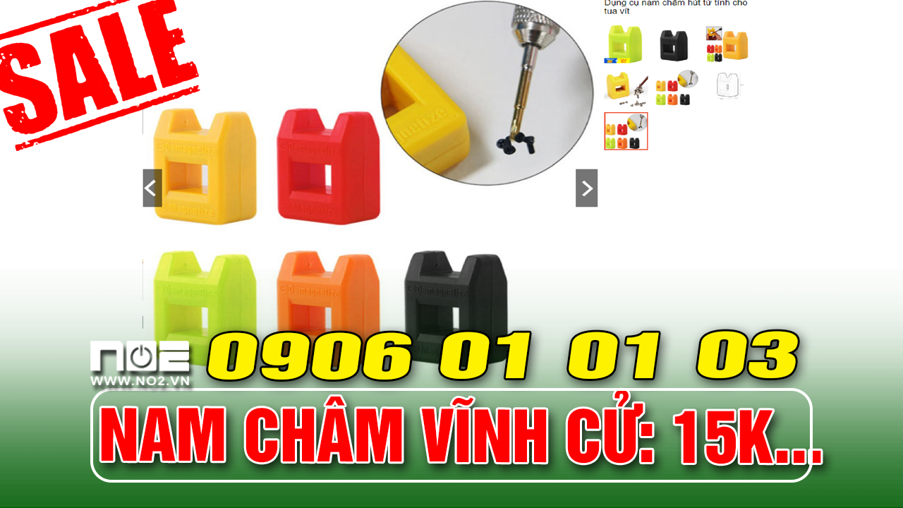 Khối nam châm vĩnh cửu tăng từ cho đầu vít