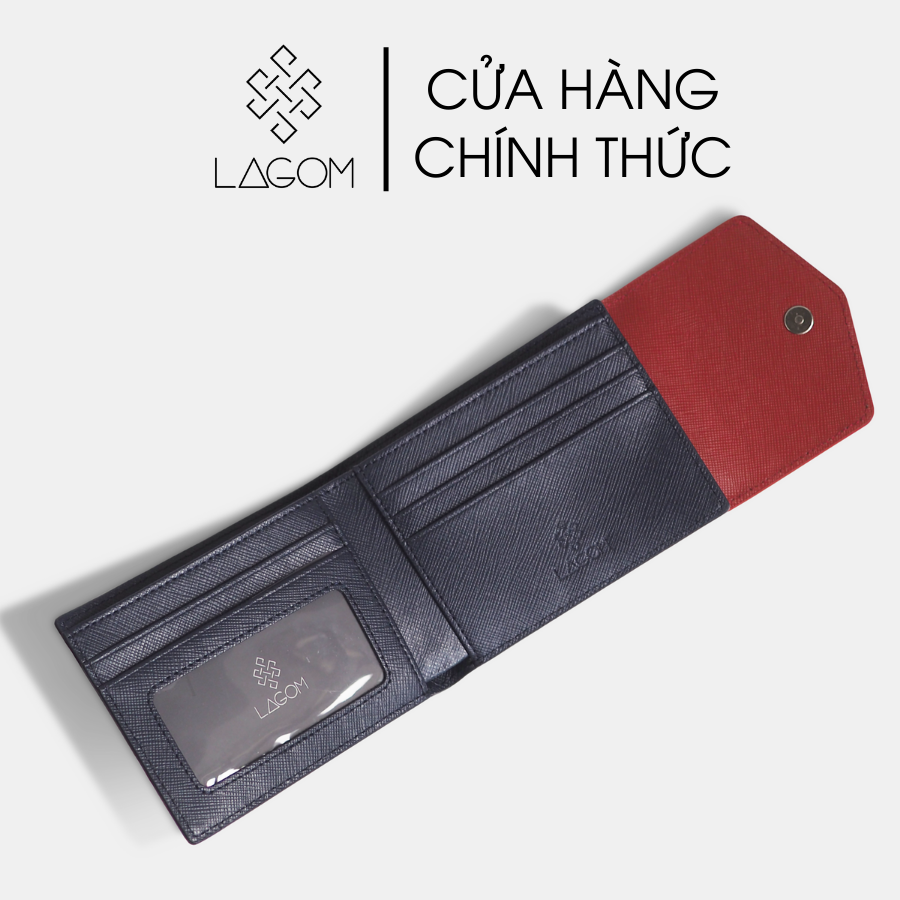 Ví da LAGOM mỏng gọn Flap Wallet