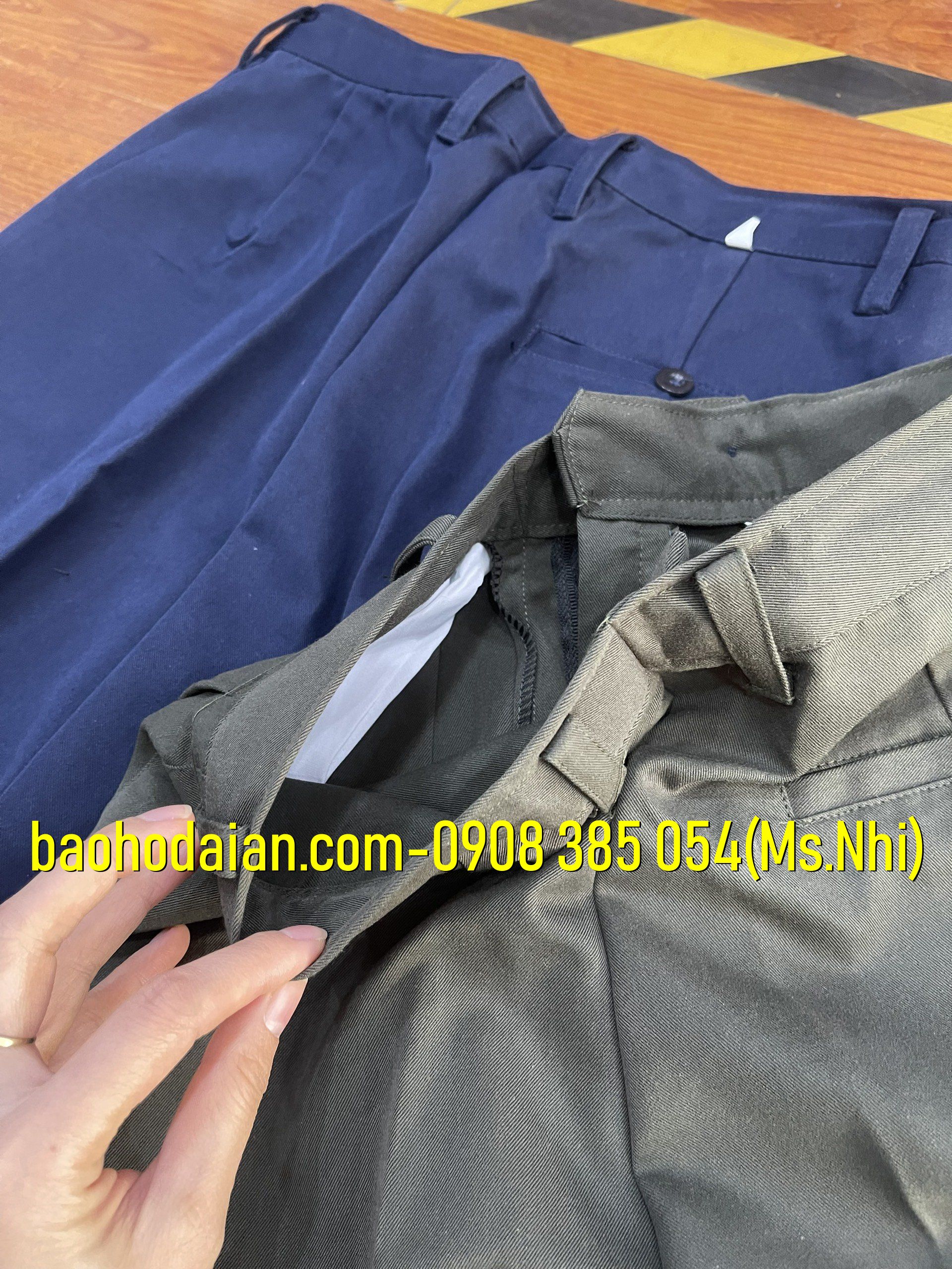 Quần bảo vệ vải kaki thành thành công