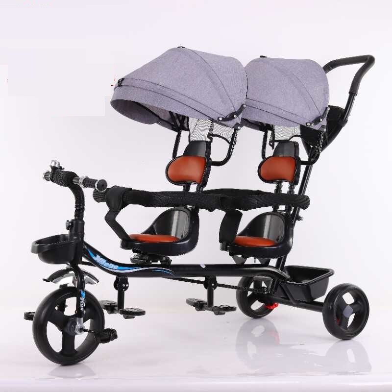 XE ĐẨY  ĐÔI 380 MÀU GHI CHO BÉ