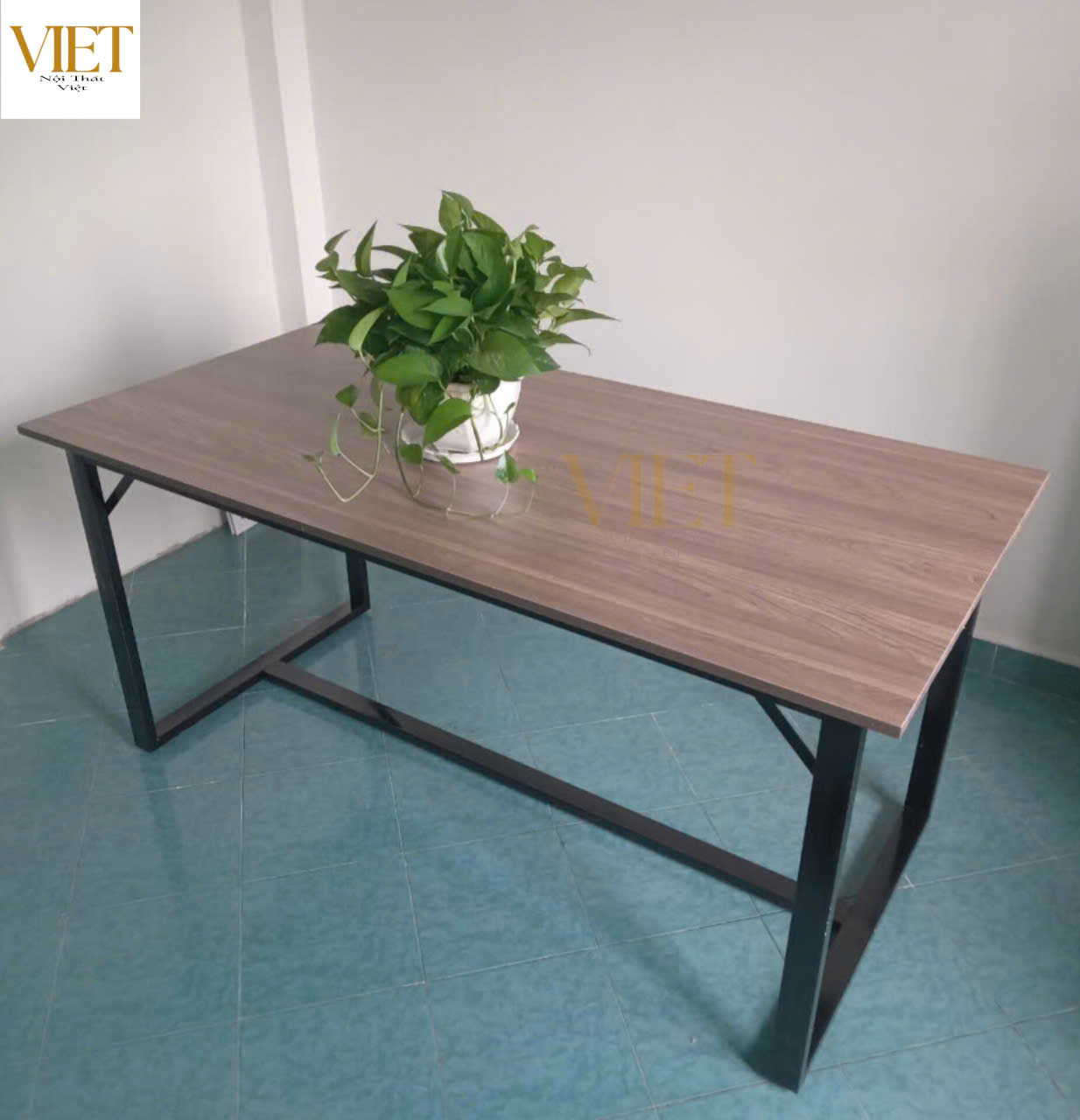 BÀN HỌP, BÀN VĂN PHÒNG CHÂN SẮT 2.4mx1.2m