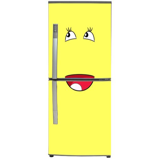 Decal dán tủ lạnh cao cấp - smile 3