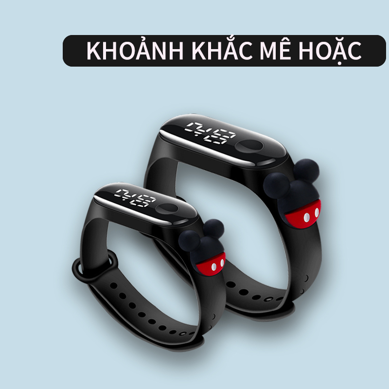 badgeLetu Trẻ Em 3D Phim Hoạt Hình Điện Tử Đồng Hồ Trẻ Em Của Đa Chức Năng Led Sáng Lịch Đồng Hồ Đeo Tay Chàng Trai Cô Gái Sinh Viên Thể Thao Không Thấm Nước Dây Đeo Cổ Tay