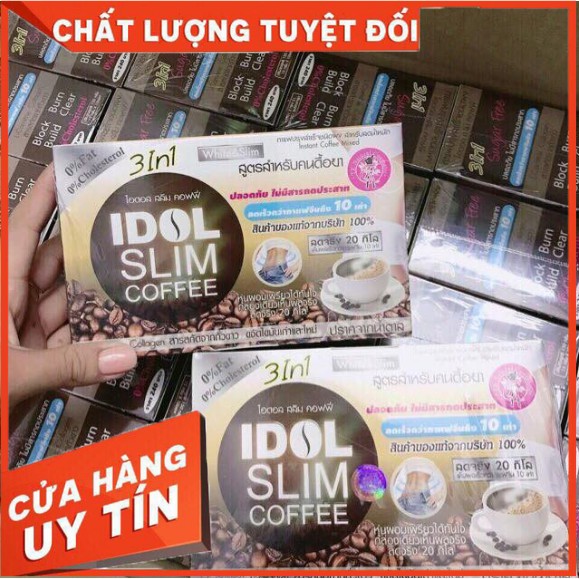 Cà phê giảmcân idol slim3in1 chuẩn thái lan hộp 10 gói