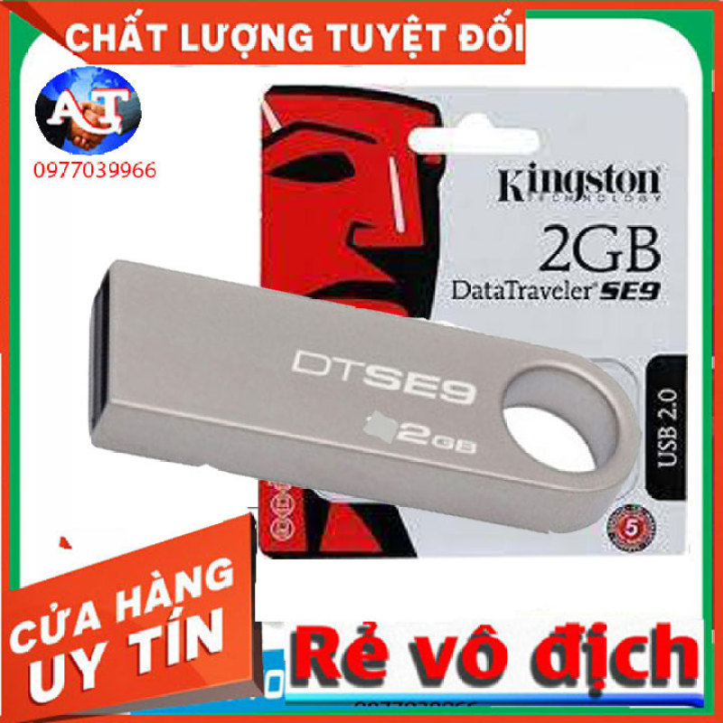 Bảng giá USB 2.0 Kingston 2 GB DT SE9 Thiết Kế Nguyên Khối Không Nắp Tiện Lợi Phong Vũ