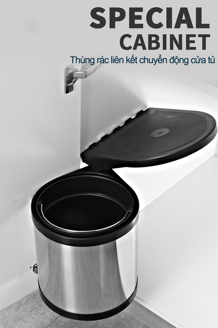 Thùng Đựng Rác Gắn Cánh Tủ Bếp TR01