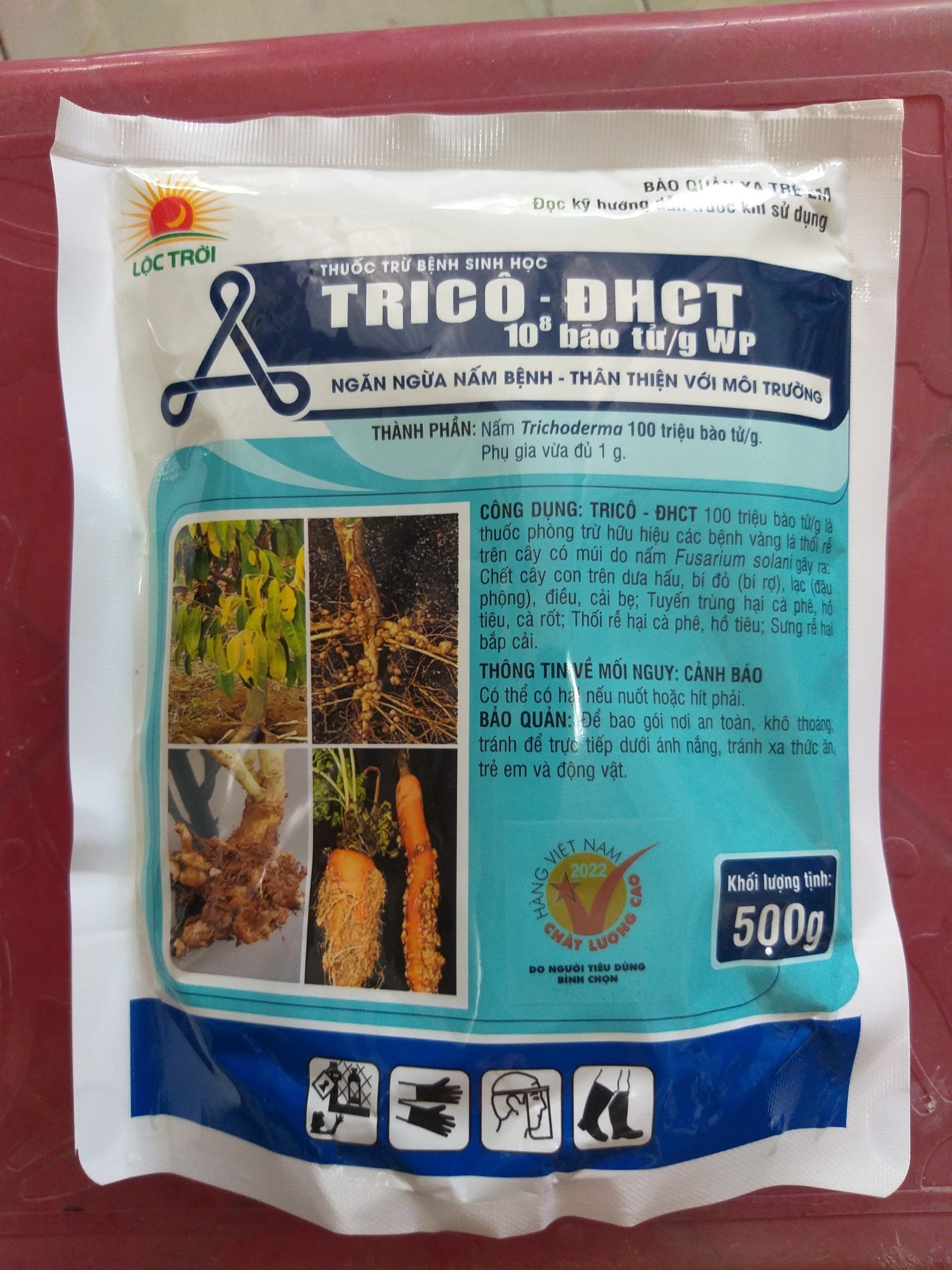 Nấm Đối Kháng Tricoderma TRICÔ ĐHCT - Thuốc Trừ Bệnh Sinh Học Nấm TRICHODERMA (500gr)