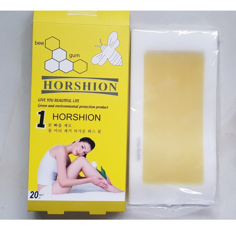 Hộp 20 miếng giấy was lông horshion