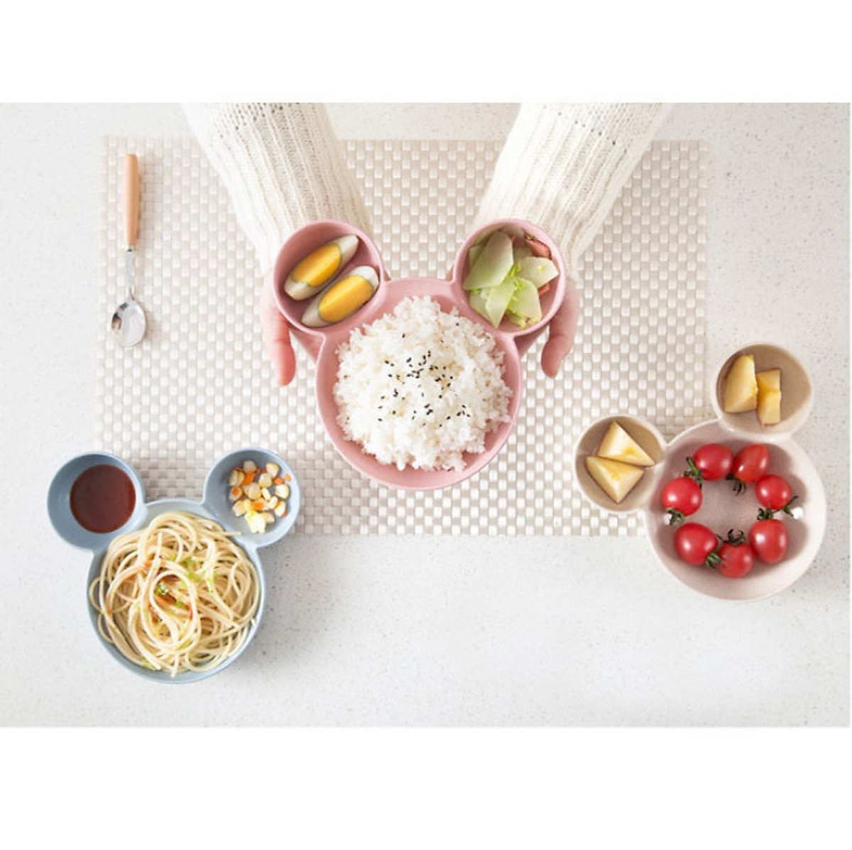 Bát ăn dặm cho bé hình chuột Mickey