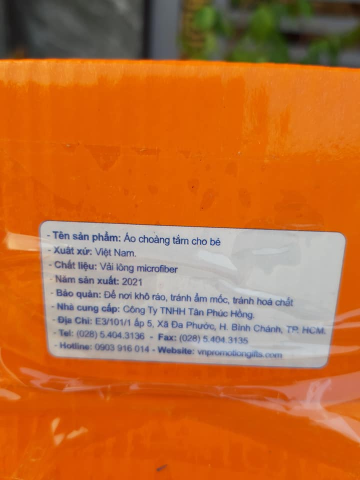 Áo choàng Grow cho bé