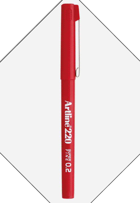 Bút Lông Kim Artline EK-220 RD Đỏ