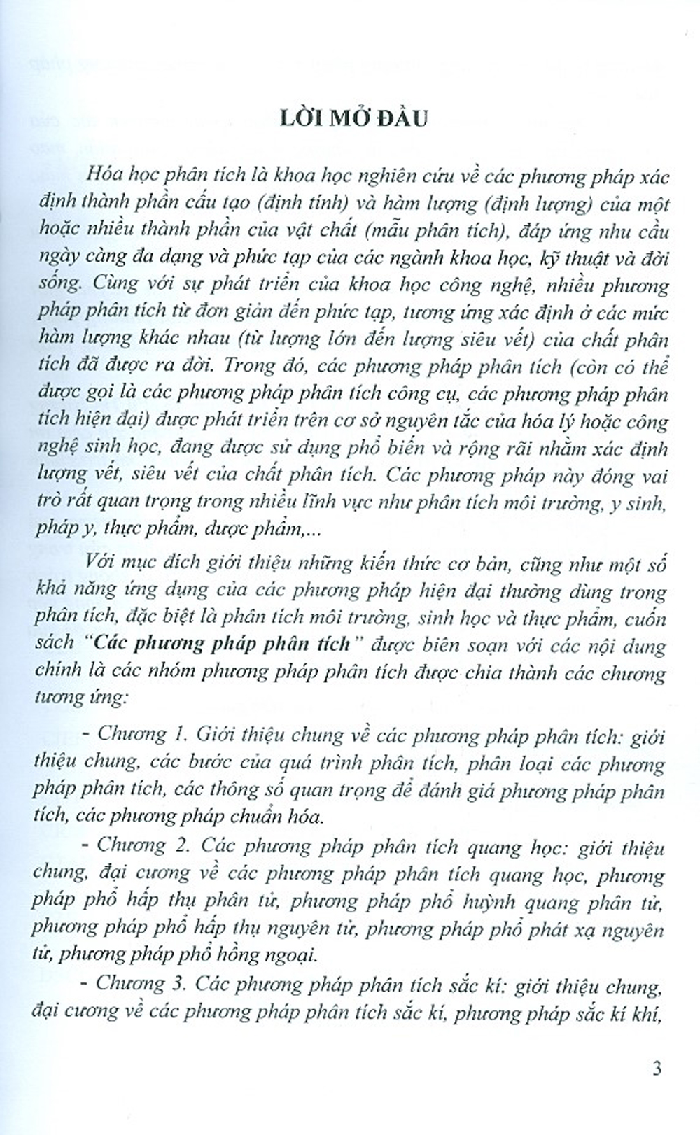 Các Phương Pháp Phân Tích