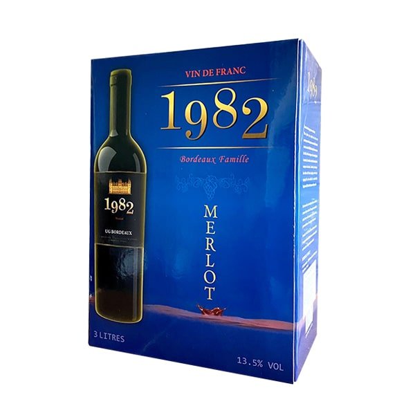 Vang bịch pháp 1982 merlot 3 lít
