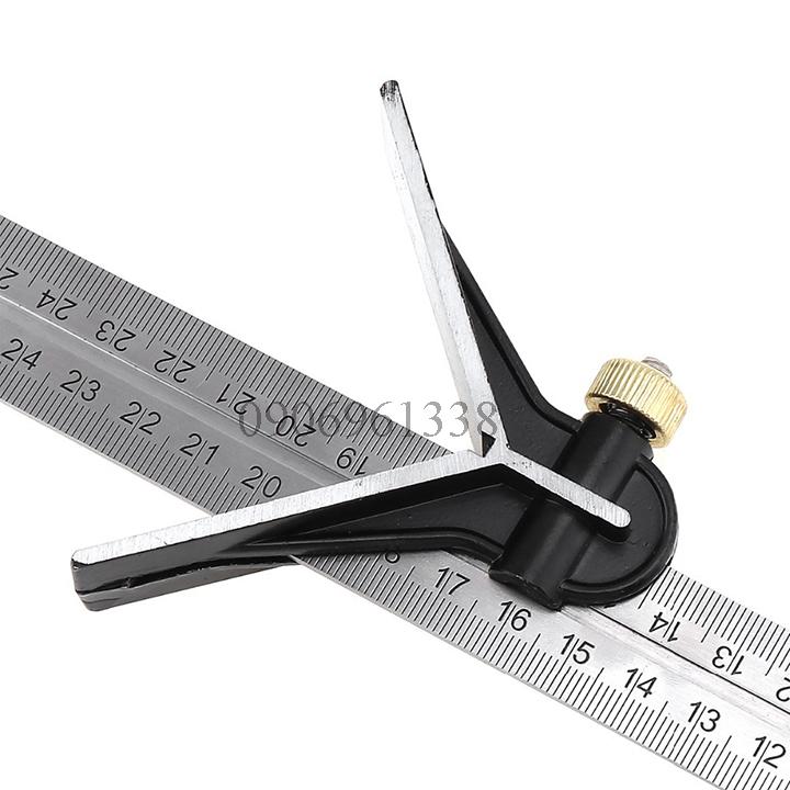 Thước đo góc đa năng, thước ke góc vuông 30cm