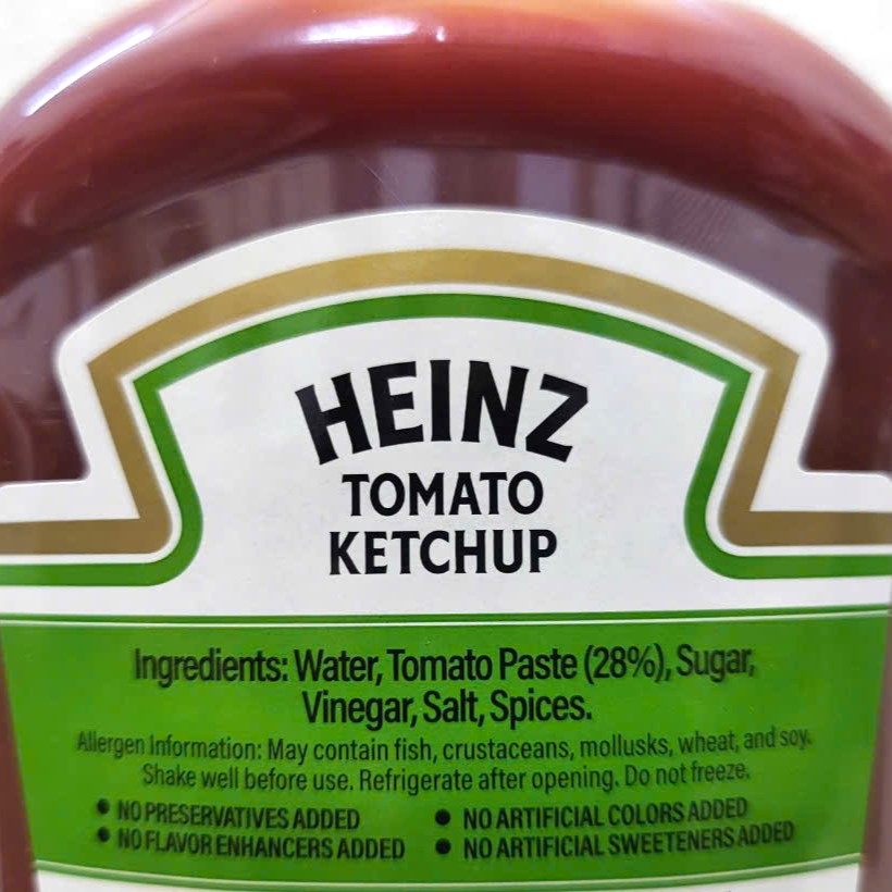 HEINZ (CHAI ÚP 570g) TƯƠNG CÀ CHUA Tomato Ketchup (HALAL)