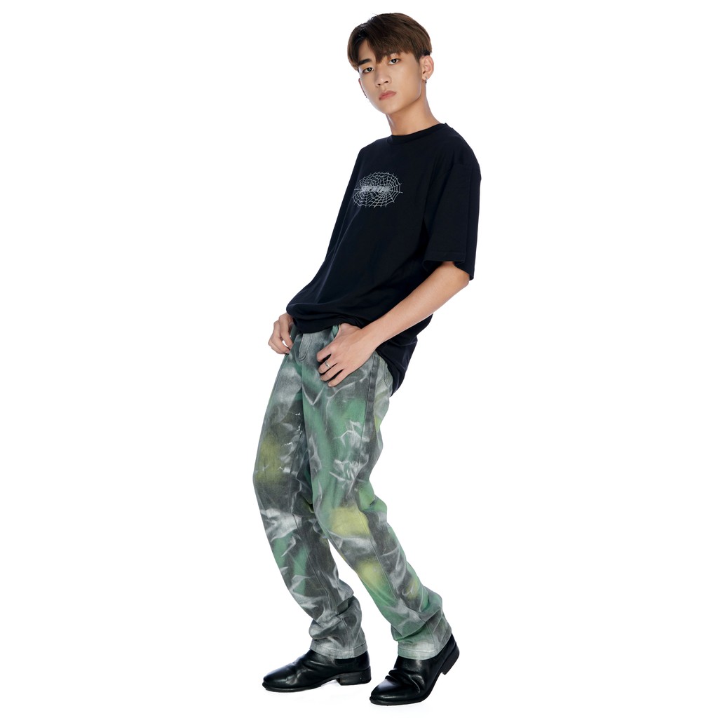 5THEWAY® /spider web/ NEW TEE™ in BLACK aka Áo Thun Đen