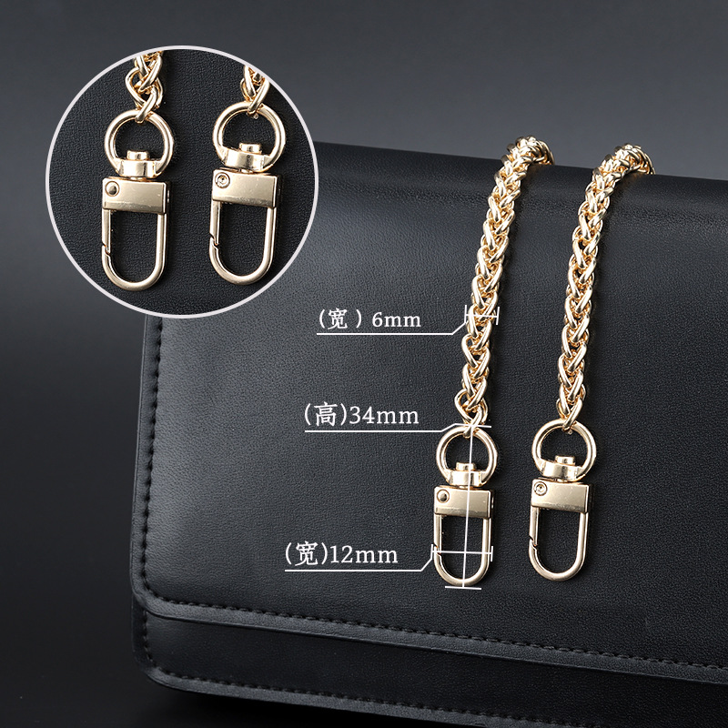Dây Đeo Túi Xách Xích Đôi 6mm Móc Ổ Khoá - 100style