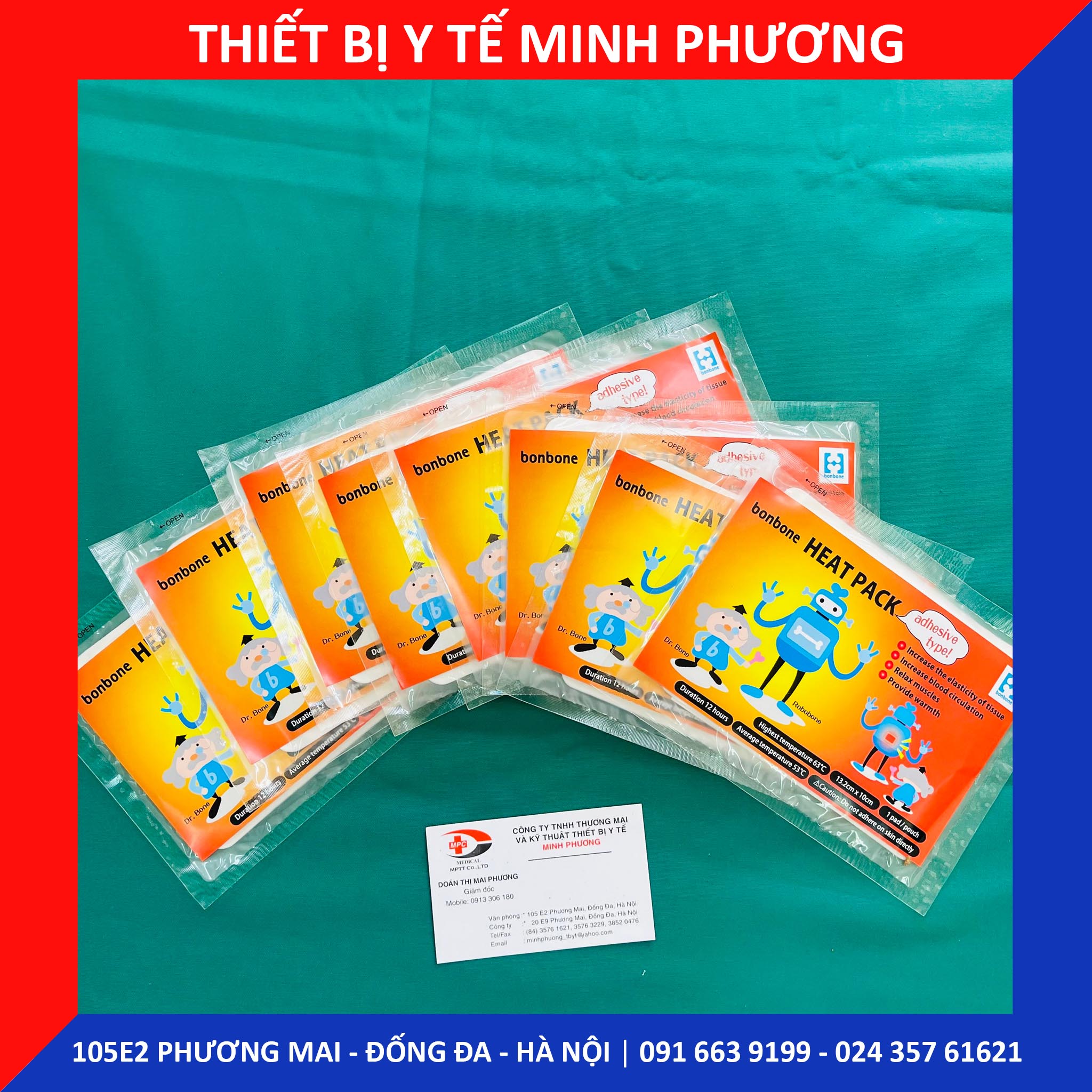 Miếng dán giữ nhiệt cơ thể BONBONE Nhật Bản
