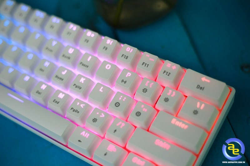 Bàn phím cơ E-DRA EK361W V2 Bluetooth White Blue switch