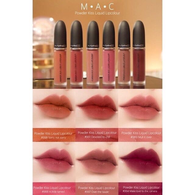 Son MAC Kem Lì Powder Kiss.