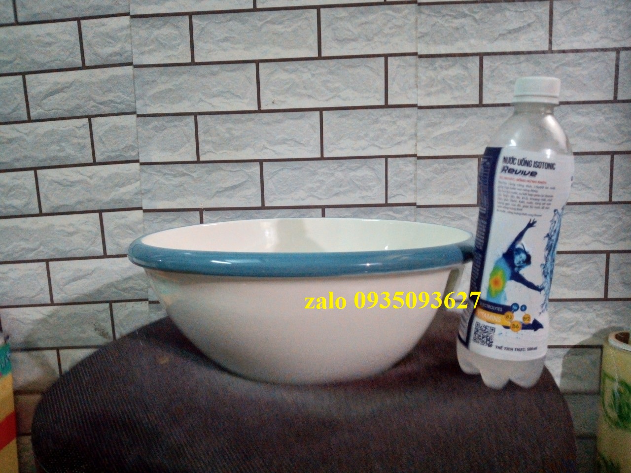 Thau Chậu đựng nước men gốm sứ