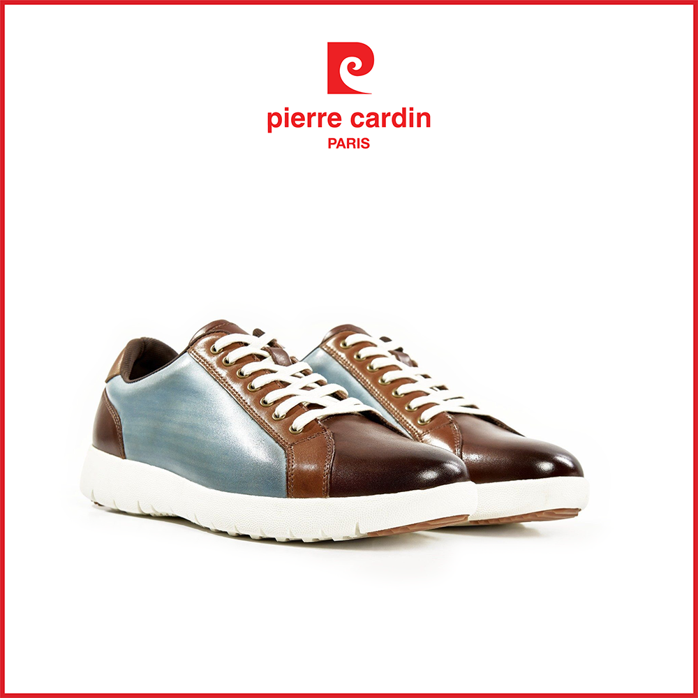 Giày thời trang Nam Pierre Cardin có dây, chất liệu da bò nhập khẩu cao cấp, đế cao su chống trượt, Siêu êm chân PCMFWL 790