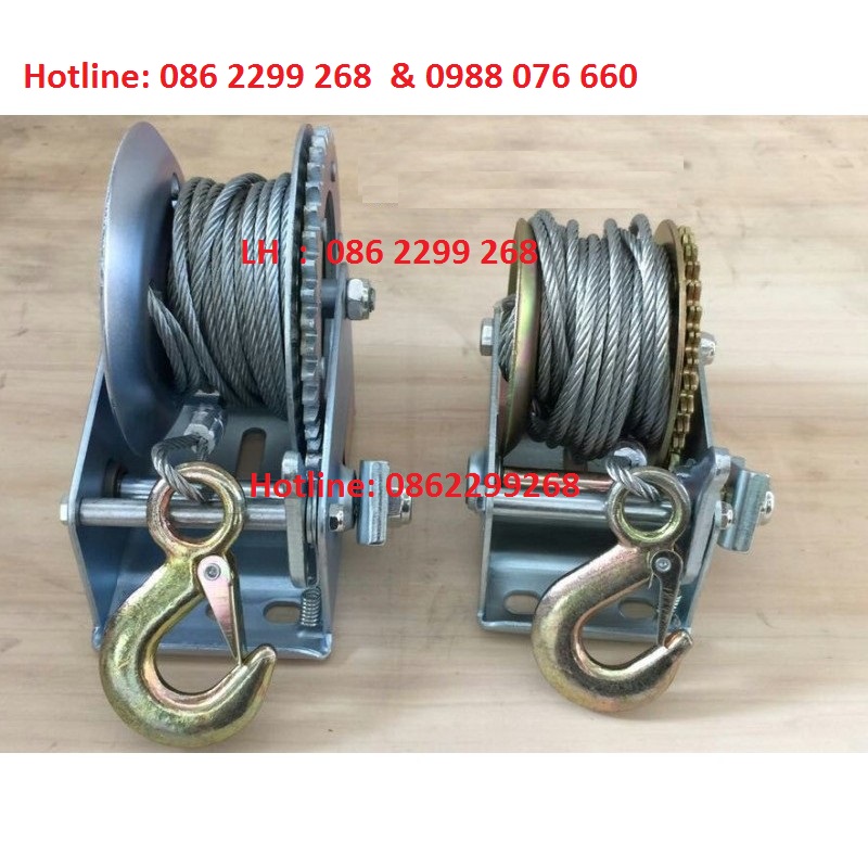 Siêu bền !!!Tời quay tay, tời tay 454kg, cáp dài 10m, toi quay tay, toi tay bảo hành 6 tháng