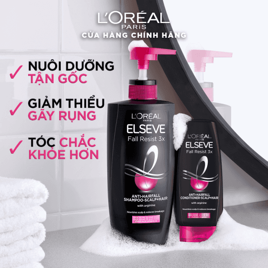 Dầu Gội Giúp Giảm Gãy Rụng Tóc L'Oréal Paris Elseve 3X 620ml