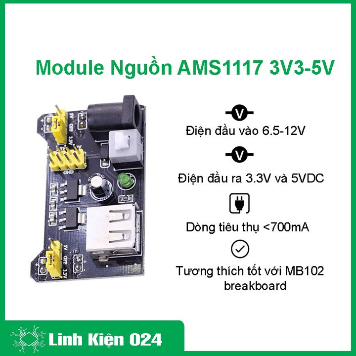 Module nguồn ams1117 3v3-5v