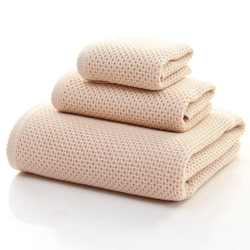 Bộ Chăn Ga Gối Cotton Soft Khăn Adult Honeycomb Beach Towel